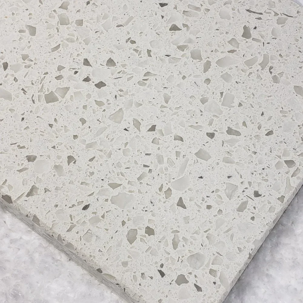 Quartz Stone Cutting Board cheese sushi charcuterie tray 5x10 white chunky chip